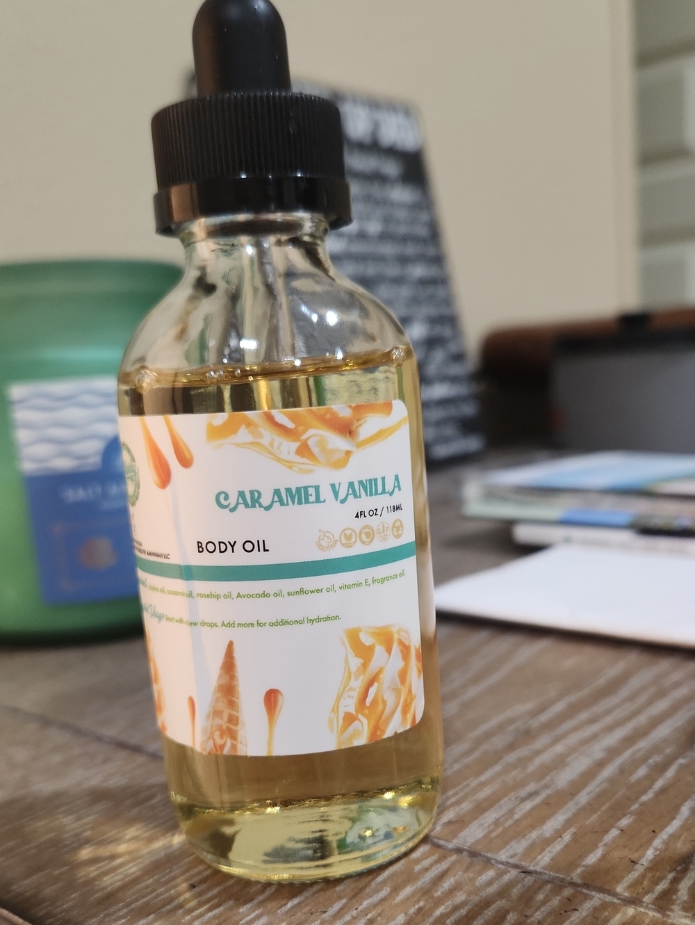 Caramel Vanilla Body Oil – Nourishing Hydration